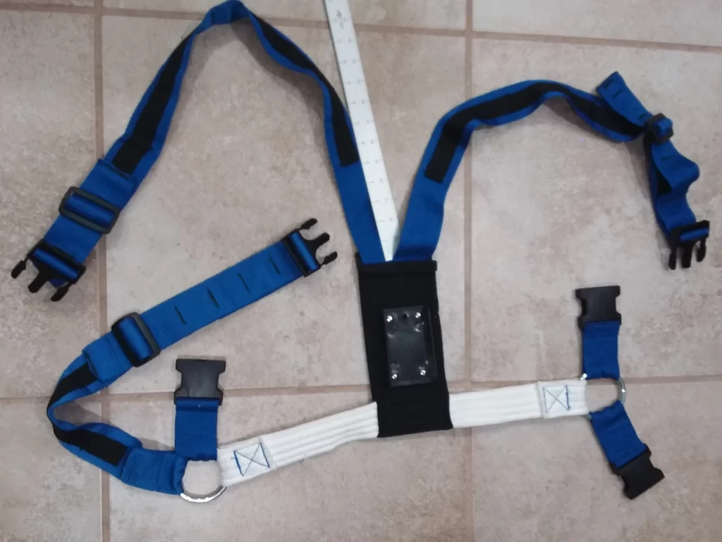 Custom sheep harness for Molle system